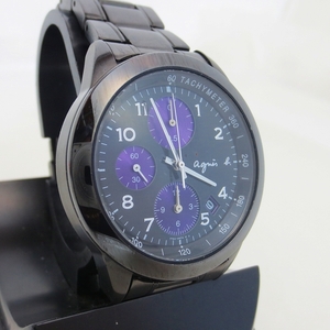 IW-7277R　アニエスベー　腕時計　7T92-0LY0　クロノグラフ 電池交換済 動作保証付