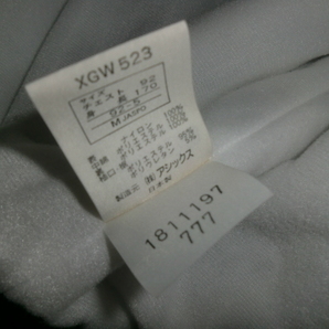 ★`90s日本製 asics グランドコート M `97製アシックス XGW523 グラコン 中綿ベースボールジャケット ブラックの画像9