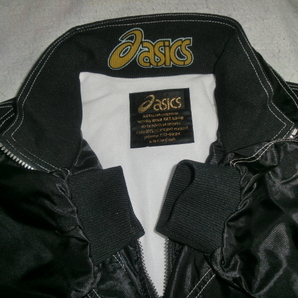 ★`90s日本製 asics グランドコート M `97製アシックス XGW523 グラコン 中綿ベースボールジャケット ブラックの画像7