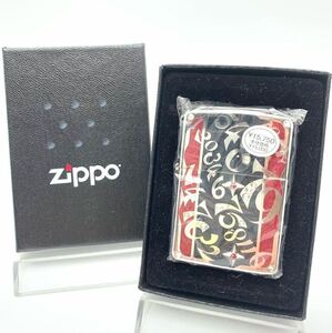 【未使用品】 ZIPPO ジッポー/ジッポ Dial Stream 渾沌 数字 ラインストーン 赤/レッド系 箱