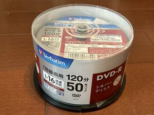 新品 6枚使用　バーベイタム 録画用　DVD-R 120分1-16倍速 シルバーディスク スピンドルケース VHR12J50VS1 1パック(44枚)