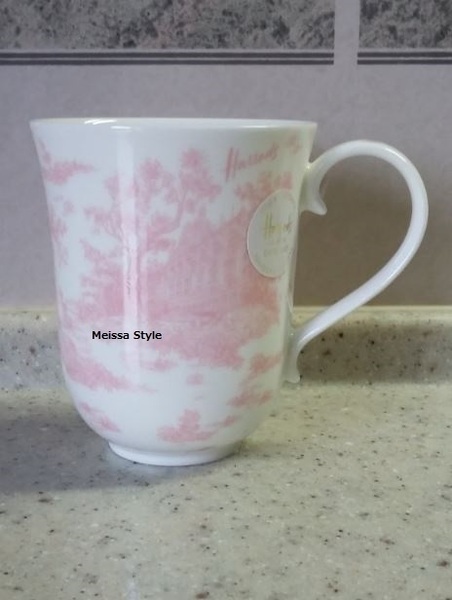 【２個】HAL ハロッズ Harrods ★ マグカップ Toile Mug ピンク ２個セット ★ 即決 新品 レア