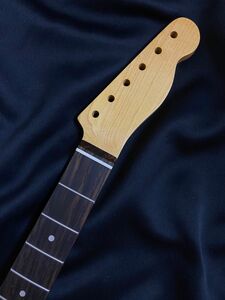テレキャスターネック　No213 ローズ指板21Fビンテージニトロサテン塗装　ネイチャーカラー　ギターネック