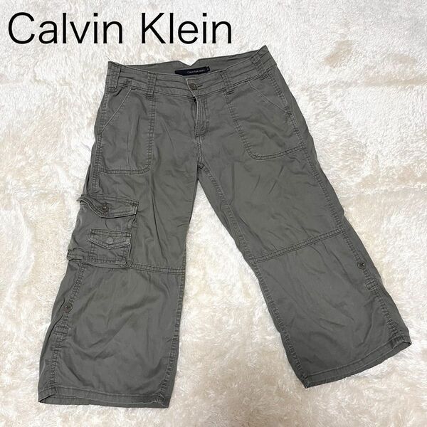 Calvin Klein Jeans カルバンクライン　ジーンズ　ハーフパンツ　カーゴパンツ　カーキ　メンズ　M パンツ