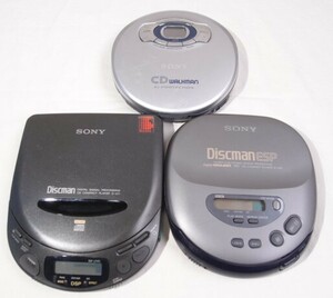 ジャンク SONY Discman D-211 ・ D-345 CD Walkman D-E660 3台セット / ソニー ディスクマン CDウォークマン 