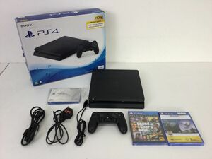 ●営HS118-100　 PS4 本体 プレステ4 PlayStation4 ブラック 海外モデル CUH-2218B B01/ソフト(未開封)海外版 グラセフ5 他