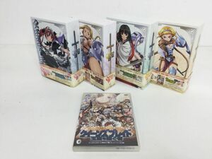 ●営SR885-80　 DVD クイーンズブレイド 流浪の戦士 全6巻セット 王座を継ぐ者 0～6巻セット 収納BOX付き 未開封含む