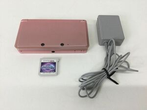 ●営SA428-60　Nintendo ニンテンドー 任天堂 3DS 本体 ミスティピンク CTR-001/ソフト付き ポケットモンスター ムーン