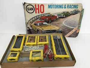 ●営KW705-120　 マルサン HO スロットカー コースセット MOTORING & RACING STANDARD SET レトロ