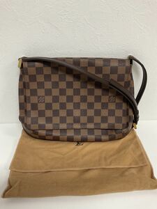 営FU732-80◆ 【美品】LOUIS VUITTON ／ ルイヴィトン ミュゼット タンゴ ダミエ エベヌ 斜め掛け ショルダーバッグ 