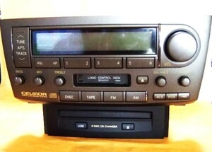 ** Toyota Celsior original 86120-50640 6CD changer / cassette operation not yet verification beautiful goods **