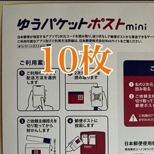 ゆうパケットポストmini 封筒 専用封筒 10枚