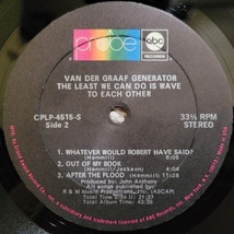 米Ori Van Der Graaf Generator「The Least We Can Do Is Wave To Each Other」CPLP-4515_画像3