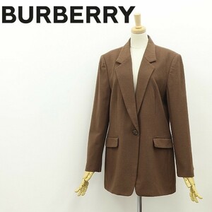  прекрасный товар Vintage *BURBERRYS Burberry кашемир . шерсть 1. жакет чай цвет Brown 11