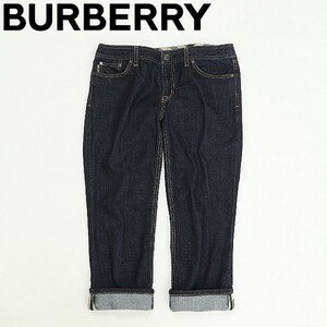  внутренний стандартный товар *BURBERRY LONDON Burberry London стрейч укороченные брюки Denim брюки джинсы индиго 40