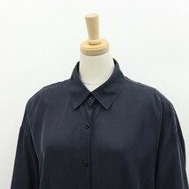 ◆MACKINTOSH LONDON マッキントッシュ ロンドン ロング シャツ ワンピース 紺 ネイビー 38_画像3