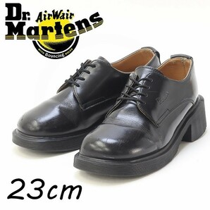 ◆Dr.Martens ドクターマーチン レザー 4ホール レースアップ シューズ 黒 ブラック UK4の画像1