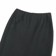 国内正規品◆PRADA プラダ シルク100％ シンプル スカート 黒 ブラック 40_画像3