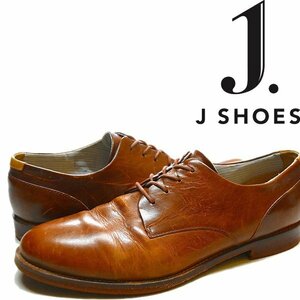 1点物◆J.SHOESジェイシューズ茶革靴レザーシューズ古着メンズ27.5レディースOKアメカジ90sストリート/スポーツUSブランド手作り中古371732