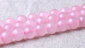 [EasternStar] 海外発送 不透明タイプ 紅石英 ローズクォーツ パワーストーン Rose quartz 玉径14mm 1連売り 長さ約40cm