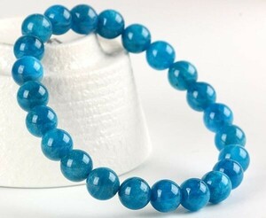  blue apatite Apatite. ash stone bracele 5A 7mm Power Stone Power stone natural stone 