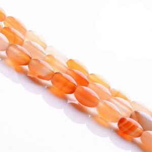 [EasternStar] international shipping rice cut car ne Lien 4×6mm natural stone beads Carnelian 1 ream sale length approximately 40cm