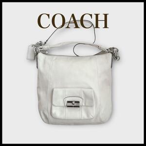 【COACH】２way　ショルダーバッグ　クリスティン　レザー　ホーボー