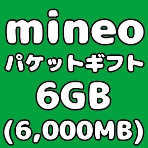 mineo　パケットギフト　6GB 6000MB マイネオ②