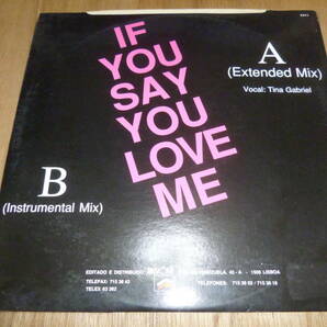 MUSICATA 盤 ) 12” TINA GABRIEL // IF YOU SAY YOU LOVE ME の画像3