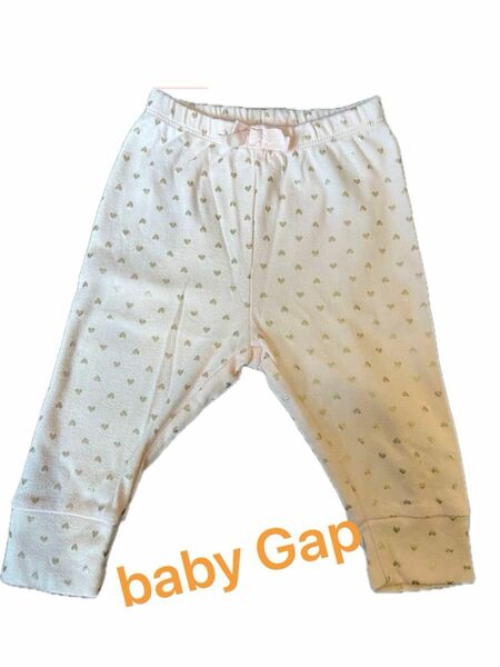 【baby Gap】レギンス　パンツ　ピンク　ハート柄　ベビーギャップ　70