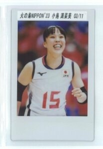 火の鳥NIPPON2023/小島満菜美　シリアル入り投げ込み生チェキ #03/11　◆女子バレー 231003-238