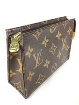 【中古品】LOUIS VUITTON ルイヴィトン モノグラム M47546 ポシェットトワレ15 化粧ポーチ メイクポーチ 小物入れ 保存袋付き_画像4