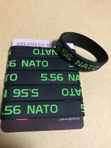 海外製　マガジンマーカーバンド　5.56 NATO pmag stanag 等　汎用 6個セット　黒　緑