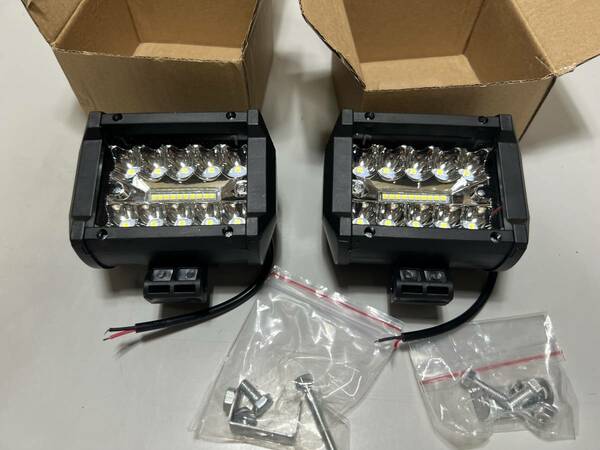 12v オフロード スポット LEDライト スーパーブライト 6000k車用 suv 2個セット　送料込み　点灯確認済み