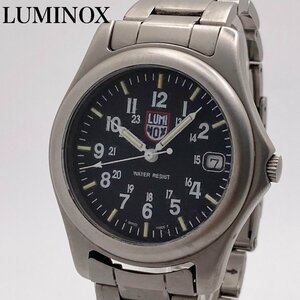 LUMINOX ルミノックス ブラック文字盤 デイト クォーツ メンズ腕時計 ジャンク 2-31-C