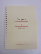 【KCM】3pbg-718-4s★未使用品★コクヨ　キャンパス ツインリングノート　B6　B罫 中横罫 6mm×25行　50枚×4冊　ス-T140B-R_画像2