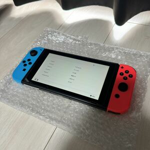[未使用に近い]Nintendo Switch ネオンレッド ネオンブルー ニンテンドースイッチ 1円スタート任天堂 Joy-Con 