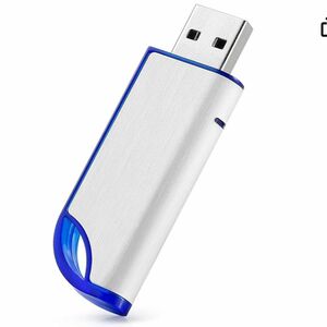 32GB FAT32 フォーマット USB 2.0 フラッシュドライブ USBメモリースティック 外部データストレージ用　ブルー