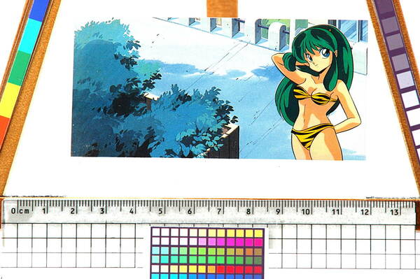 [Vintage] [New] [Delivery Free]1980s? Urusei Yatsura Cell Drawing Cassette Tape Calendar うる星やつら セル画カレンダー[tag5555]