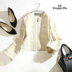  Viaggio Blu Viaggio Blu no color jacket lame tweed jacket 2 9 number white Gold formal go in . type beautiful recommendation 