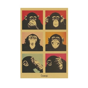 新品●ポスター B3サイズ チンパンジー インテリア スタイリッシュ カフェ お店 インテリア アートポスター