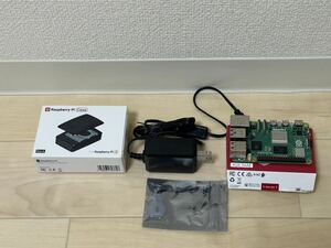 Raspberry Pi 5 4GB 公式ケース 黒 RTC電池 SanDisk Ultra Fit 64GB USBメモリ 5V/3A電源