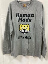 HUMAN MADE ヒューマンメイド 長袖シャツ 長袖 ステキ ファッション グレー 中古 M TN 1_画像1