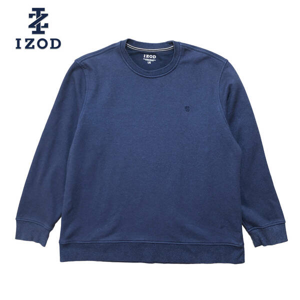 USA 古着 スウェット トレーナー IZOD アイゾッド ロゴ 刺繍 ワンポイント メンズL BD1597