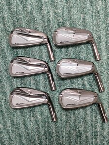 MIZUNO MP-55 FORGED カスタム ニッケルメッキ アイアン ヘッド 6個セット 5〜Pw ミズノ 20240205