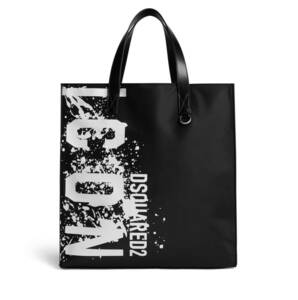 DSQUARED2 ICON SPLASH SHOPPING BAG ハイブランド ショルダーバッグ トートバッグ スプラッシュ ペイント