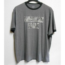 AE*アメリカンイーグル/US:XXL/グレー/胸ロゴグラフィック半袖Tシャツ_画像5