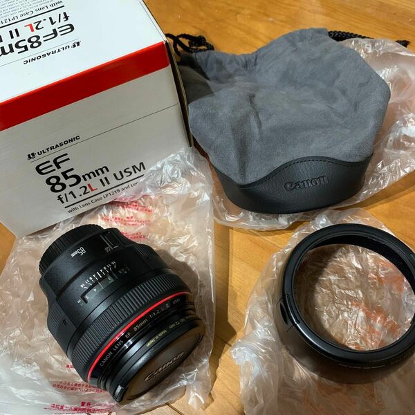 Canon EF 85mm f1.2 L II USM 保護フィルター付き