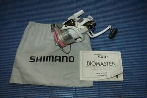 ★ シマノ SHIMANO バイオマスター6000 ホワイトカラー・スピニングリール（中古・美品）PEライン付 ★