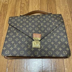 【1円スタート】ルイヴィトン☆ビジネスバッグ☆モノグラム☆LOUIS VUITTON☆バッグ☆カバン☆メンズ☆鞄☆かばん★現状品★鍵なし★